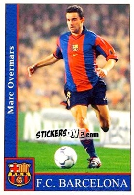 Sticker Overmars - Las Fichas De La Liga 2001-2002 n. 83 - Mundicromo