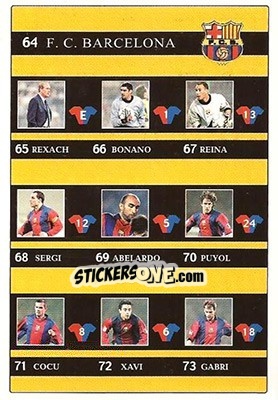 Sticker Indice - Las Fichas De La Liga 2001-2002 n. 84 - Mundicromo