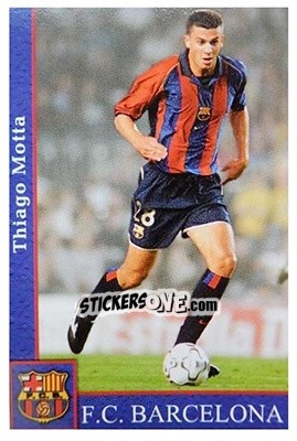 Sticker Thiago Motta - Las Fichas De La Liga 2001-2002 n. 520 - Mundicromo