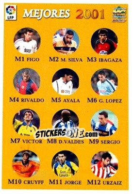 Sticker Indice - Las Fichas De La Liga 2001-2002 n. M - Mundicromo