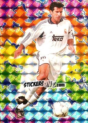 Sticker Figo - Las Fichas De La Liga 2001-2002 - Mundicromo