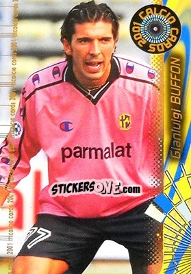 Sticker Gianluigi Buffon - Calcio Cards 2000-2001 n. 30 - Panini