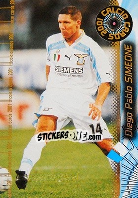Figurina Diego Simeone - Calcio Cards 2000-2001 - Panini