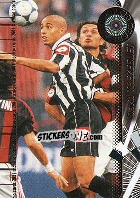 Sticker David Trezeguet - Calcio Cards 2000-2001 n. 81 - Panini