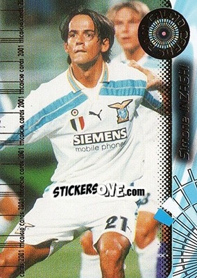 Sticker Simone Inzaghi - Calcio Cards 2000-2001 n. 82 - Panini