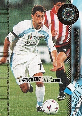 Sticker Claudio Lopez - Calcio Cards 2000-2001 n. 83 - Panini