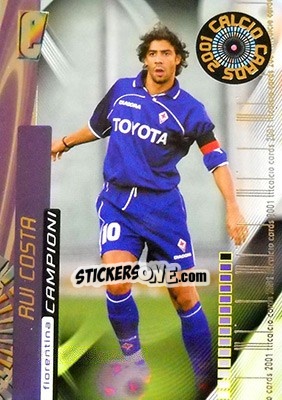 Sticker Rui Costa - Calcio Cards 2000-2001 n. 92 - Panini