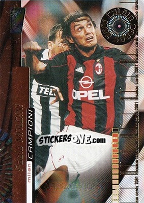 Sticker Paolo Maldini - Calcio Cards 2000-2001 n. 101 - Panini