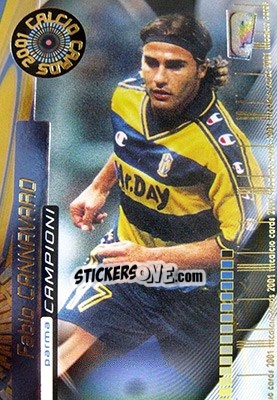 Figurina Fabio Cannavaro - Calcio Cards 2000-2001 - Panini