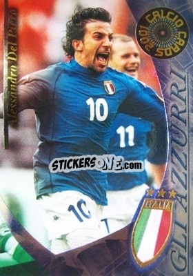 Sticker Alessandro Del Piero - Calcio Cards 2000-2001 n. A10 - Panini