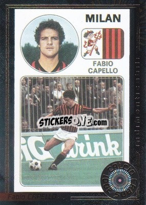 Sticker Fabio Capello - Calcio Cards 2000-2001 n. V6 - Panini