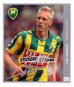 Sticker Lex Immers - Eredivisie 2010-2011 n. 12 - Ah