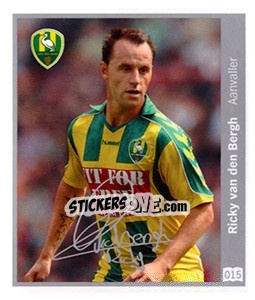Sticker Ricky van den Bergh - Eredivisie 2010-2011 n. 15 - Ah