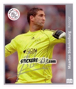 Sticker Maarten Stekelenburg - Eredivisie 2010-2011 n. 24 - Ah