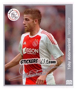 Sticker Toby Alderweireld - Eredivisie 2010-2011 n. 25 - Ah