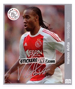 Sticker Vurnon Anita - Eredivisie 2010-2011 n. 26 - Ah