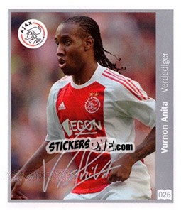 Sticker Vurnon Anita - Eredivisie 2010-2011 - Ah