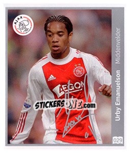 Sticker Urby Emanuelson - Eredivisie 2010-2011 - Ah