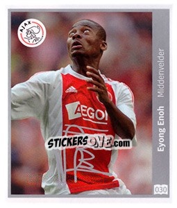 Sticker Eyong Enoh - Eredivisie 2010-2011 - Ah