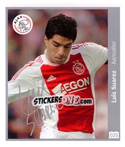Sticker Luis Suárez - Eredivisie 2010-2011 n. 35 - Ah