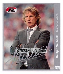 Sticker Gertjan Verbeek - Eredivisie 2010-2011 n. 41 - Ah