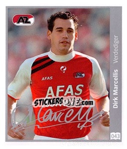 Sticker Dirk Marcellis - Eredivisie 2010-2011 - Ah
