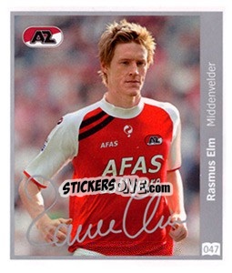 Cromo Rasmus Elm - Eredivisie 2010-2011 - Ah