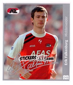 Sticker Erik Falkenburg - Eredivisie 2010-2011 - Ah