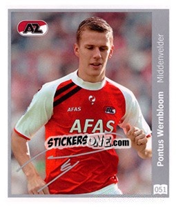 Sticker Pontus Wernbloom - Eredivisie 2010-2011 n. 51 - Ah