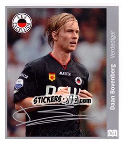 Sticker Daan Bovenberg - Eredivisie 2010-2011 - Ah