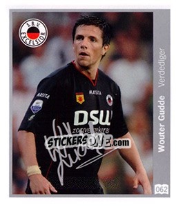 Sticker Wouter Gudde - Eredivisie 2010-2011 n. 62 - Ah