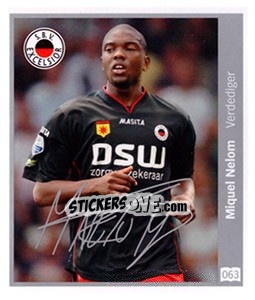 Sticker Miquel Nelom - Eredivisie 2010-2011 n. 63 - Ah