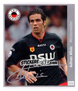 Sticker Adnan Alisic - Eredivisie 2010-2011 n. 66 - Ah