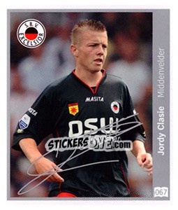 Sticker Jordy Clasie - Eredivisie 2010-2011 - Ah