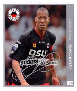 Sticker Ryan Koolwijk - Eredivisie 2010-2011 n. 68 - Ah