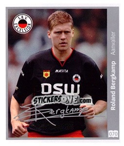 Sticker Roland Bergkamp - Eredivisie 2010-2011 n. 70 - Ah