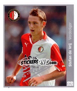 Sticker Stefan de Vrij - Eredivisie 2010-2011 - Ah
