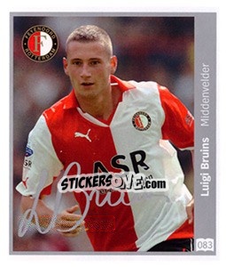 Sticker Luigi Bruins - Eredivisie 2010-2011 n. 83 - Ah