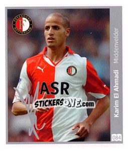 Sticker Karim El Ahmadi - Eredivisie 2010-2011 n. 84 - Ah