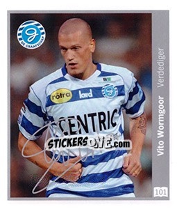 Sticker Vito Wormgoor - Eredivisie 2010-2011 - Ah