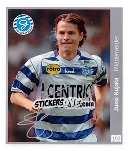 Sticker Jussi Kujala - Eredivisie 2010-2011 - Ah
