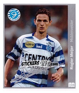 Sticker Rogier Meijer - Eredivisie 2010-2011 - Ah
