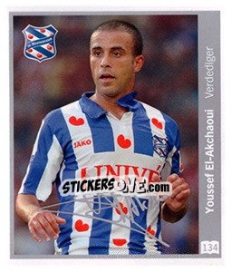 Sticker Youssef El-Akchaoui - Eredivisie 2010-2011 n. 134 - Ah