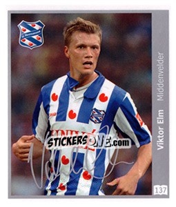 Cromo Viktor Elm - Eredivisie 2010-2011 - Ah