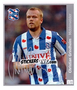 Sticker Christian Grindheim - Eredivisie 2010-2011 n. 138 - Ah