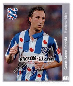 Figurina Geert Arend Roorda - Eredivisie 2010-2011 - Ah