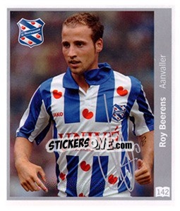 Sticker Roy Beerens - Eredivisie 2010-2011 n. 142 - Ah