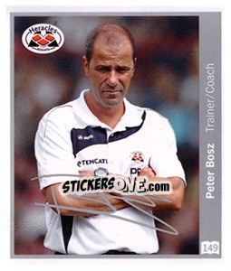 Sticker Peter Bosz - Eredivisie 2010-2011 - Ah