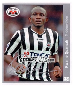 Sticker Kwame Quansah - Eredivisie 2010-2011 n. 156 - Ah
