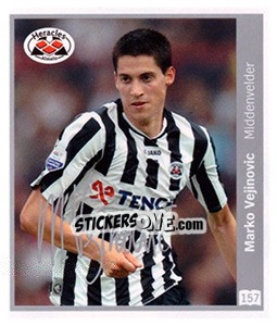 Sticker Marko Vejinovic - Eredivisie 2010-2011 n. 157 - Ah